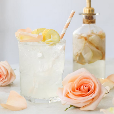 Rose Water Gin Cocktail