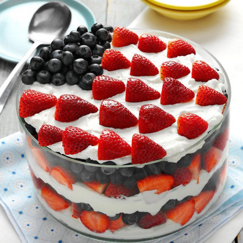 red white and blue dessert