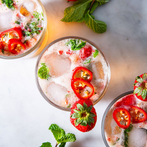 Strawberry Jalapeño Mint Julep