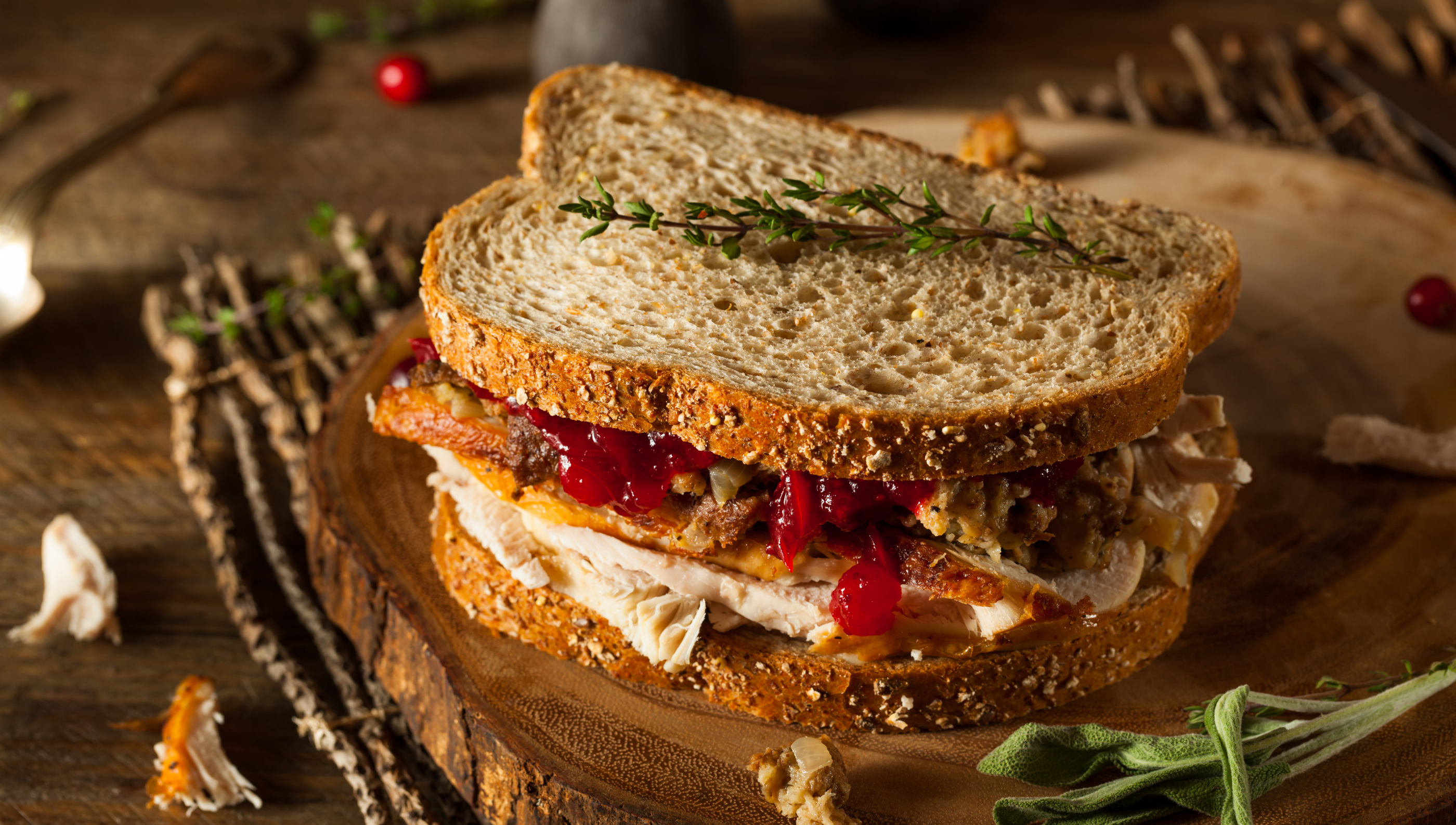 thanksgiving leftover sandwich