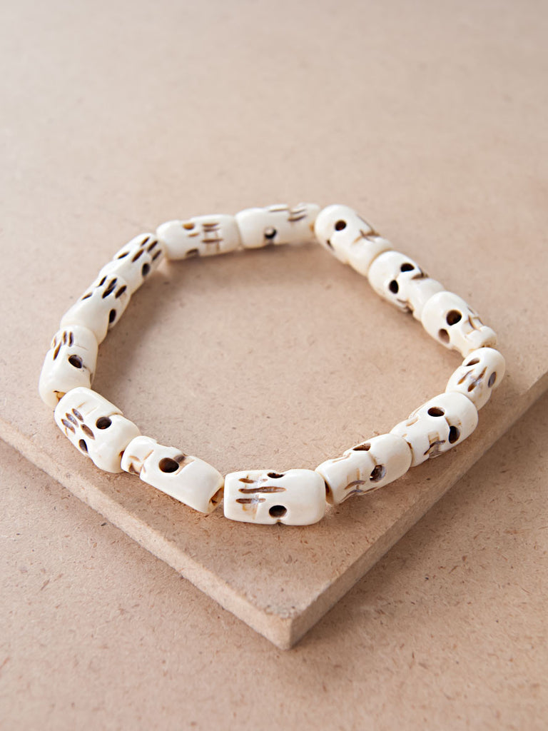 bone skull bracelet