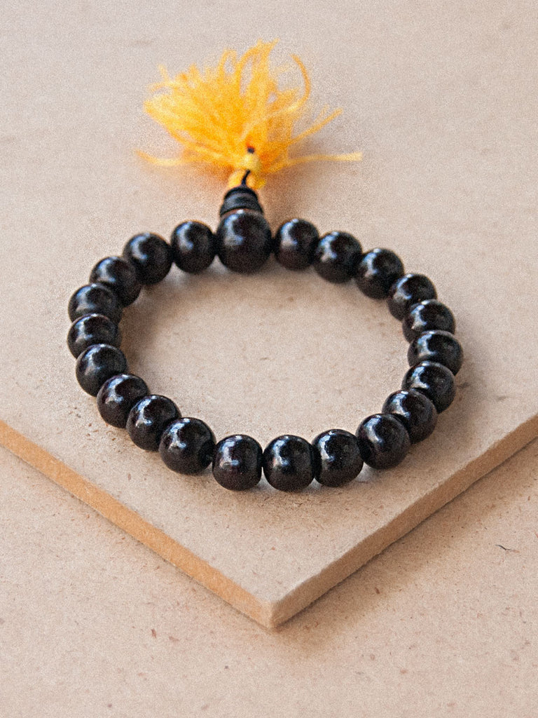 Rosewood Wrist Mala Mandala Tibet