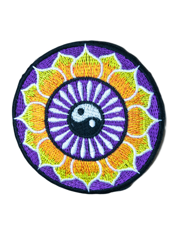 Yin Yang Iron On Patch Mandala Tibet