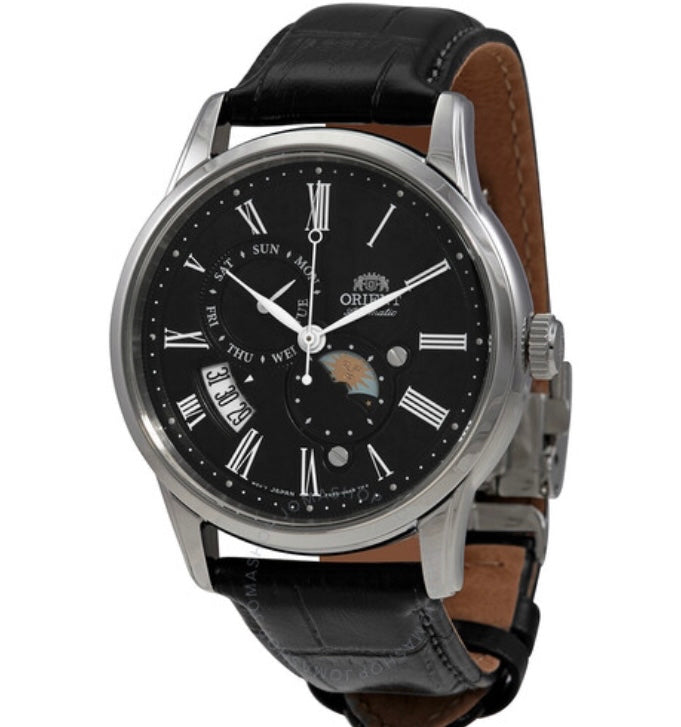 ORIENT Sun and Moon Automatic Black Dial Men's Watch Item No. RA-AK0010B10B