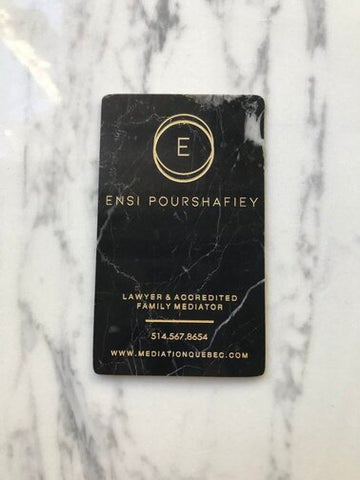 marble business card