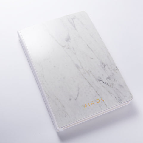 Carrara White Notebook
