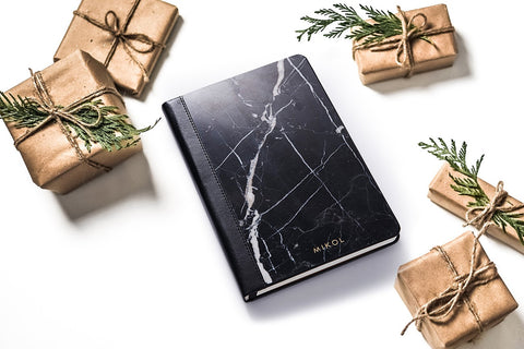 marble notebook planner