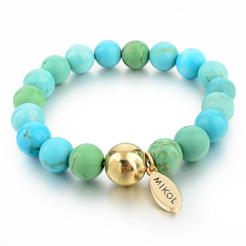 Aquamarine Beaded Bracelet (Sold Out)– MIKOL
