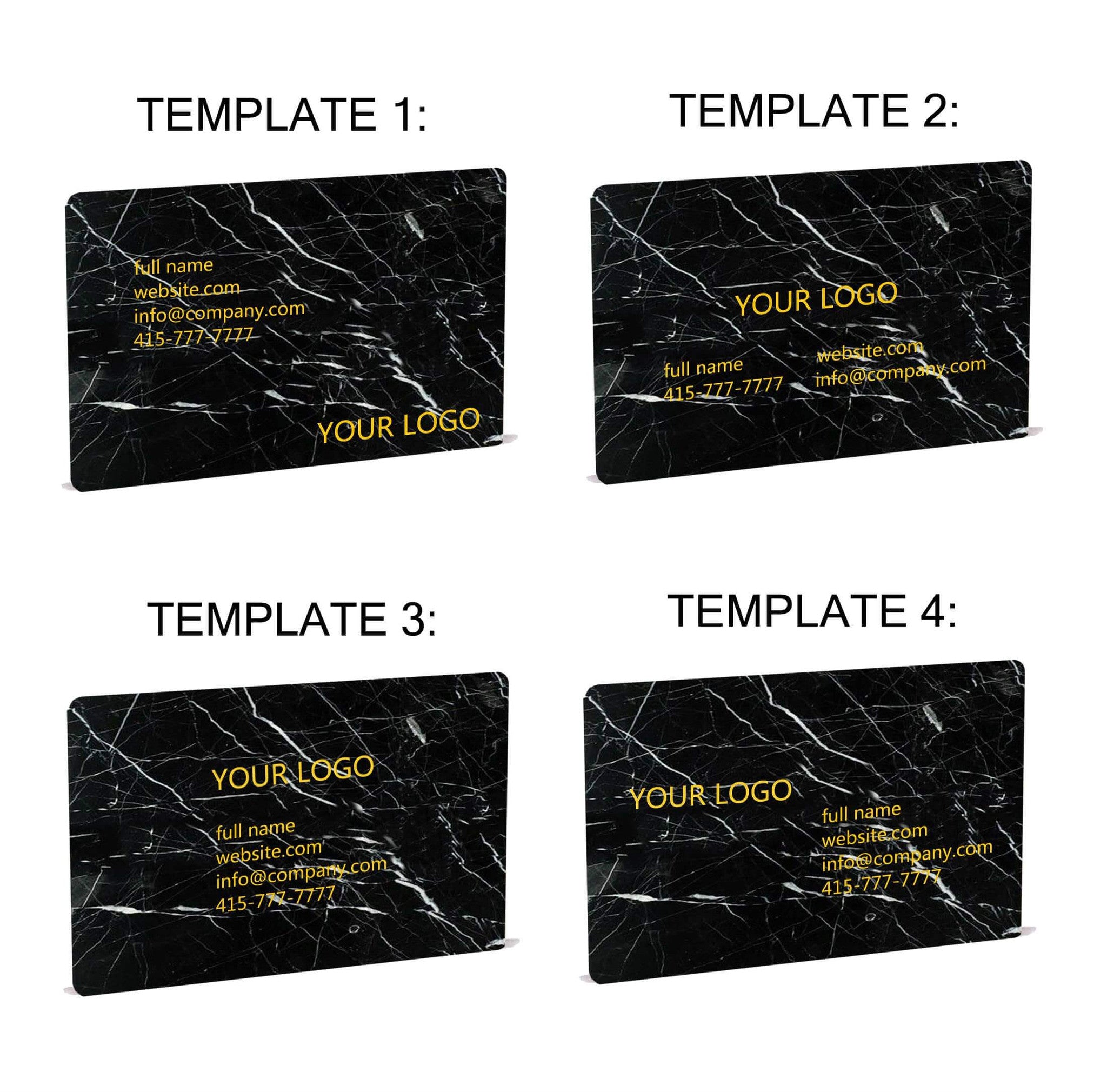 free business card maker marble