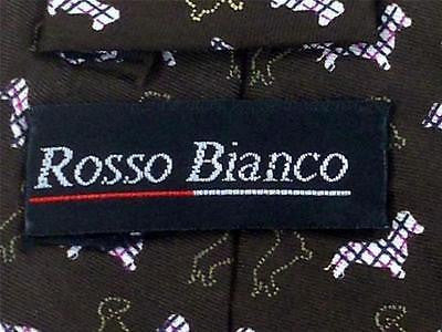 Rosso Bianco Tie Dog Plaid Shadow Theme Repeat Novelty Silk Necktie 19 Incredibleties Com