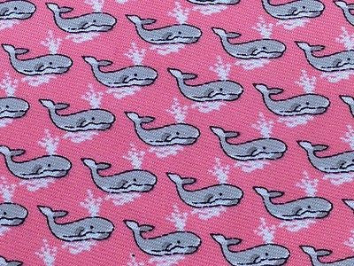 Animal Tie Rosso Bianco Grey Whales On Watermelon Pink Silk Men Neckti Incredibleties Com