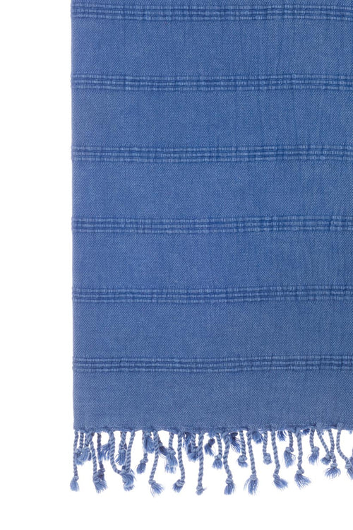 Hammam Throw | Stonewash Blue Turkish Towel#N# – Turkish Towel Co