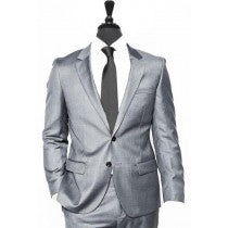 ALBERTO NARDONI LIGHT GREY VESTED LINEN WEDDING SUIT