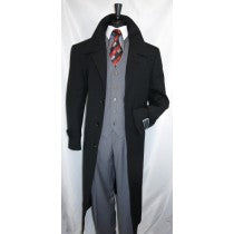 DIAMOND DUSTER OVERCOAT JET BLACK