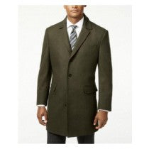 SINGLE BREASTED TWO BUTTON CARCOAT OLIVE GREEN