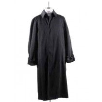 MENS LONG FULL LENGTH BLACK BIG AND TALL TRENCH COAT