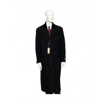 CASHMERE FULL LENGTH OVERCOAT IN BLACK