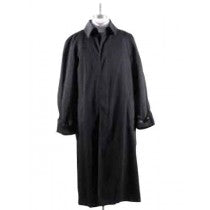 BLACK BIG AND TALL TRENCH COAT