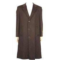 BUTTON WOOL CASHMERE BLENDED TOPCOAT