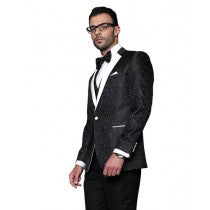 FLASHY SILKY SATIN PARTY MENS SPORT COAT