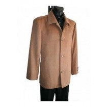 CAMEL PEA COAT MENS CASHMERE WOOL