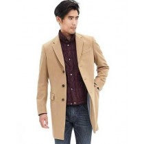 CAMEL WOOL BLEND FIVE BUTTON