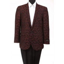 FIT FASHION JACKET BURGUNDY ~ WINE ~ MAROON COLOR