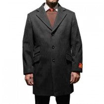NOTCHED LAPEL WOOL AND CASHMERE CAR COAT
