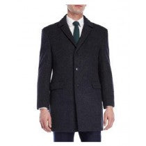 CLOSURE CARCOAT NOTCH LAPEL NAVY BLUE