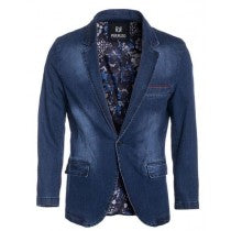 NOTCH LAPEL SLIM FIT NAVY SPORT JACKET