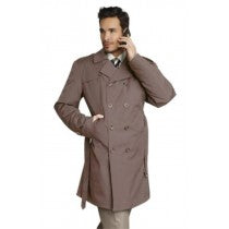 MENS STYLISH TAN BEIGE RAIN DOUBLE BREASTED RAIN COAT TRENCH COAT