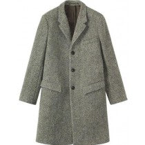 65% WOOL FULL LENGTH GRAY ~ GREY OVERCOAT