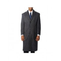 mens three button herringbone tweed cashmere grey top coat