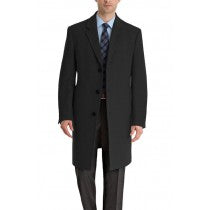 LUTHER CASHMERE BLEND MENS NOTCH LAPEL OVERCOAT