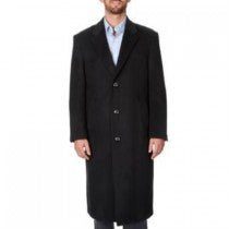 HARVARD' BLACK TWEED FULL-LENGTH COAT