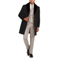 MENS FAUX FUR COAT – THREE QUARTER LENGTH OVERCOAT