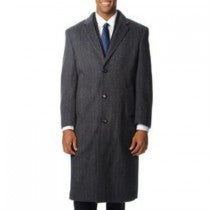 COAT LONG 'HARVARD' GREY TWEED CASHMERE OVERCOAT