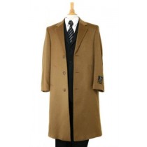 HARWARD LUXURIOUS CASHMERE &WOOL FULL LENGTH CAMEL OVERCOAT