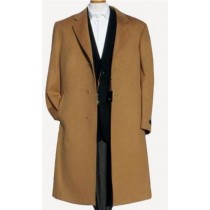 CAMEL CASHMERE & WOOL OVERCOAT