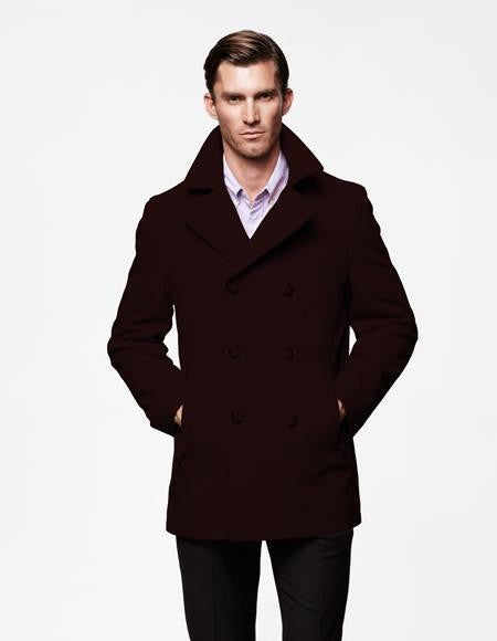 Mid length mens coat