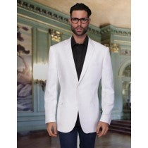 FABRIC JACKET BLAZER SPORT COAT WHITE