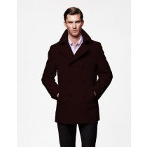 PEACOAT ~ WINTER DARK BROWN WOOL