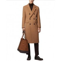 DRESS COAT SLIM-FIT NOTCH LAPEL LONG COAT