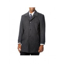 single breasted herrinbone tweed cashmere grey top coat