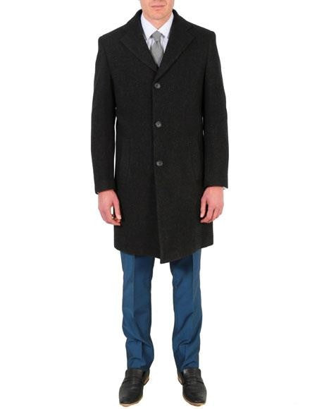 Mid length mens coat