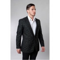 ONE BUTTON GREEN SINGLE BREASTED SLIM FIT JACKET