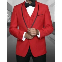 RED ONE BUTTON BLAZER