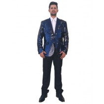 SINGLE BREASTED NAVY BLAZER SPORT COAT