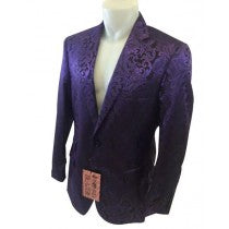 SINGLE BREASTED PURPLE MENS BLAZER