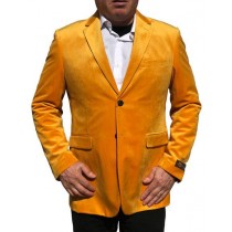 NOTCH LAPEL VELVET VELOUR BLAZER